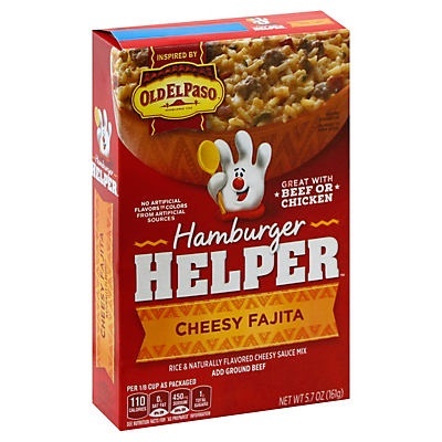 slide 1 of 1, Hamburger Helper Cheesy Fajita Mix, 5.7 oz