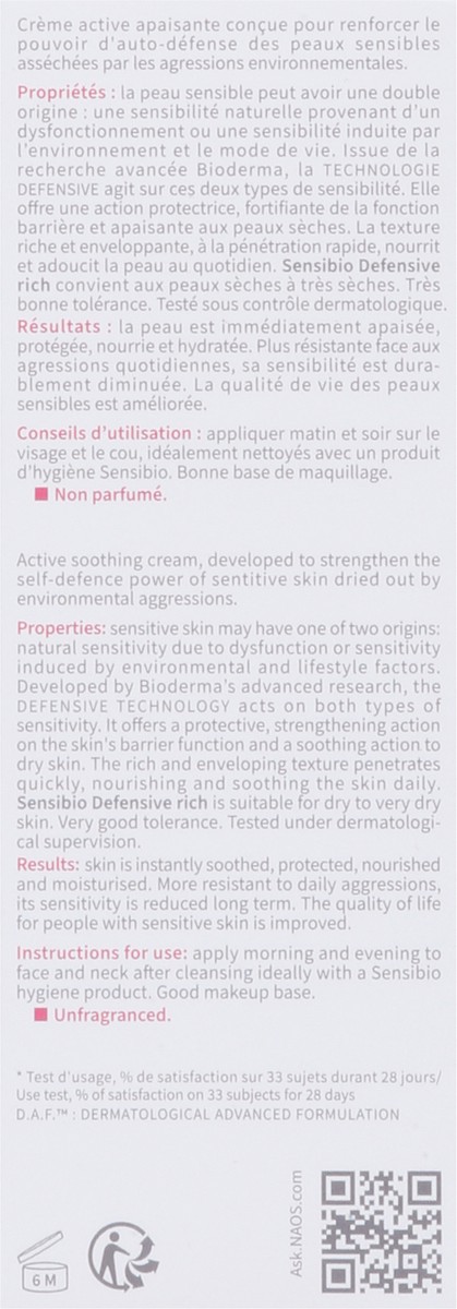 slide 5 of 9, Bioderma Defensive Rich Active Soothing Cream 40 ml, 40 ml