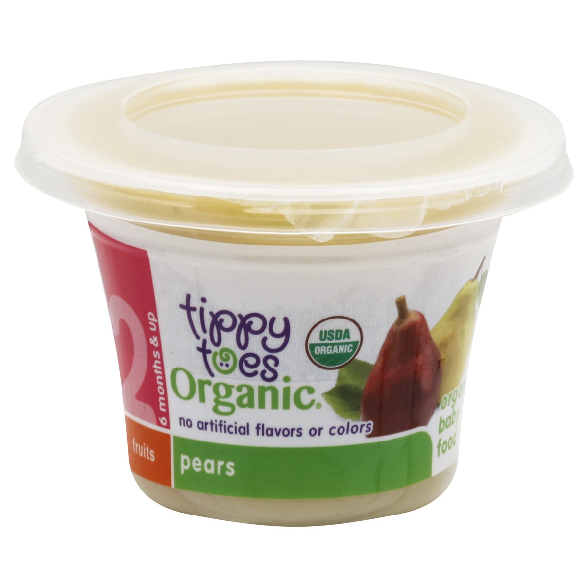 slide 1 of 1, Tippy Toes Pears Organic Baby Food, 4 oz