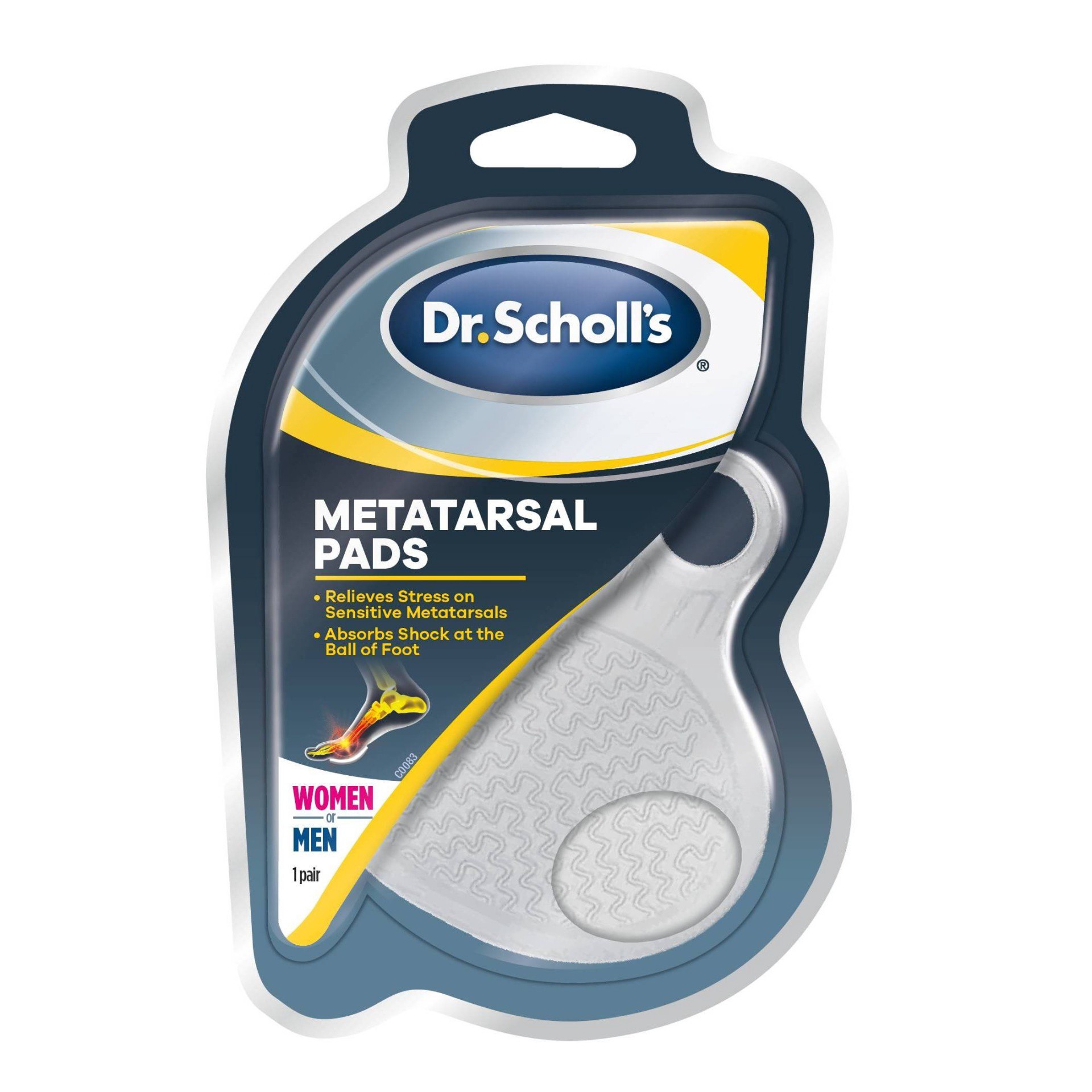 slide 1 of 2, Dr. Scholl's Metatarsal Pads for Men or Women, 2 ct