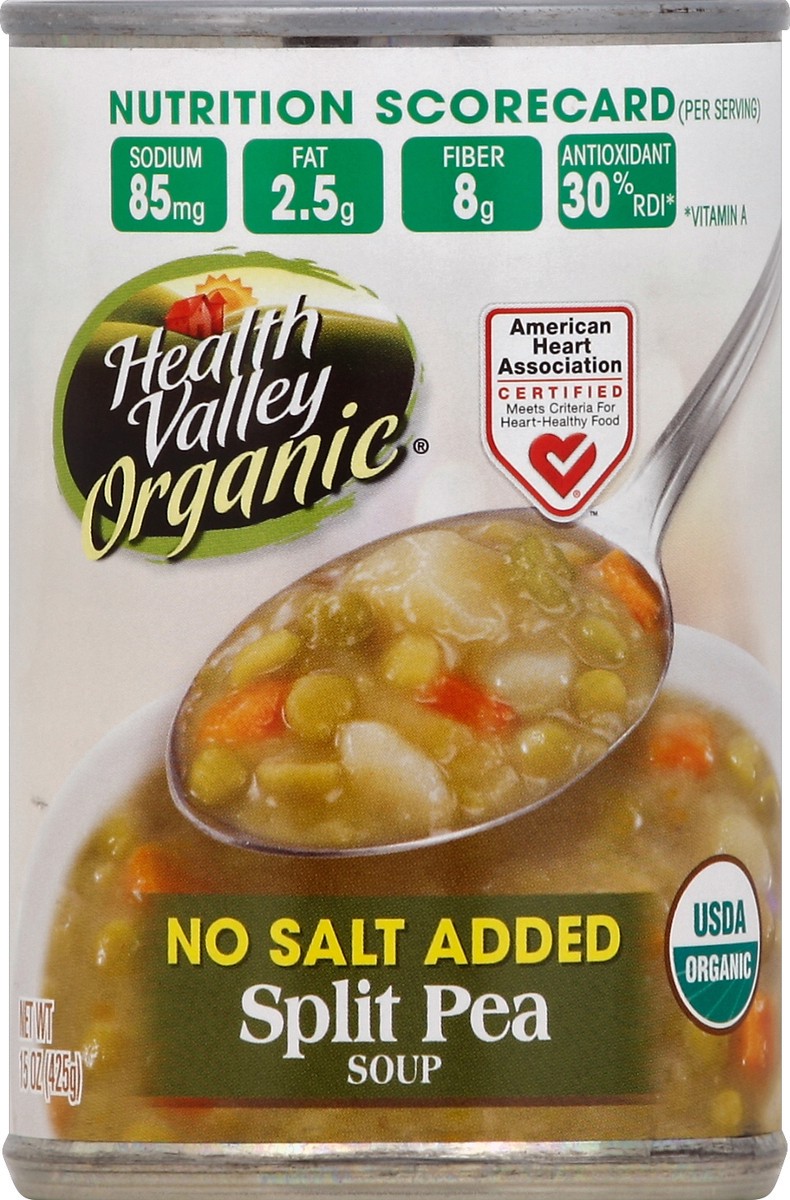 slide 5 of 6, Health Valley No Salt Added Lentil Soup, 15 fl oz