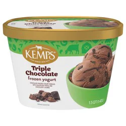 Kemps Triple Chocolate Frozen Yogurt 1.5 quart