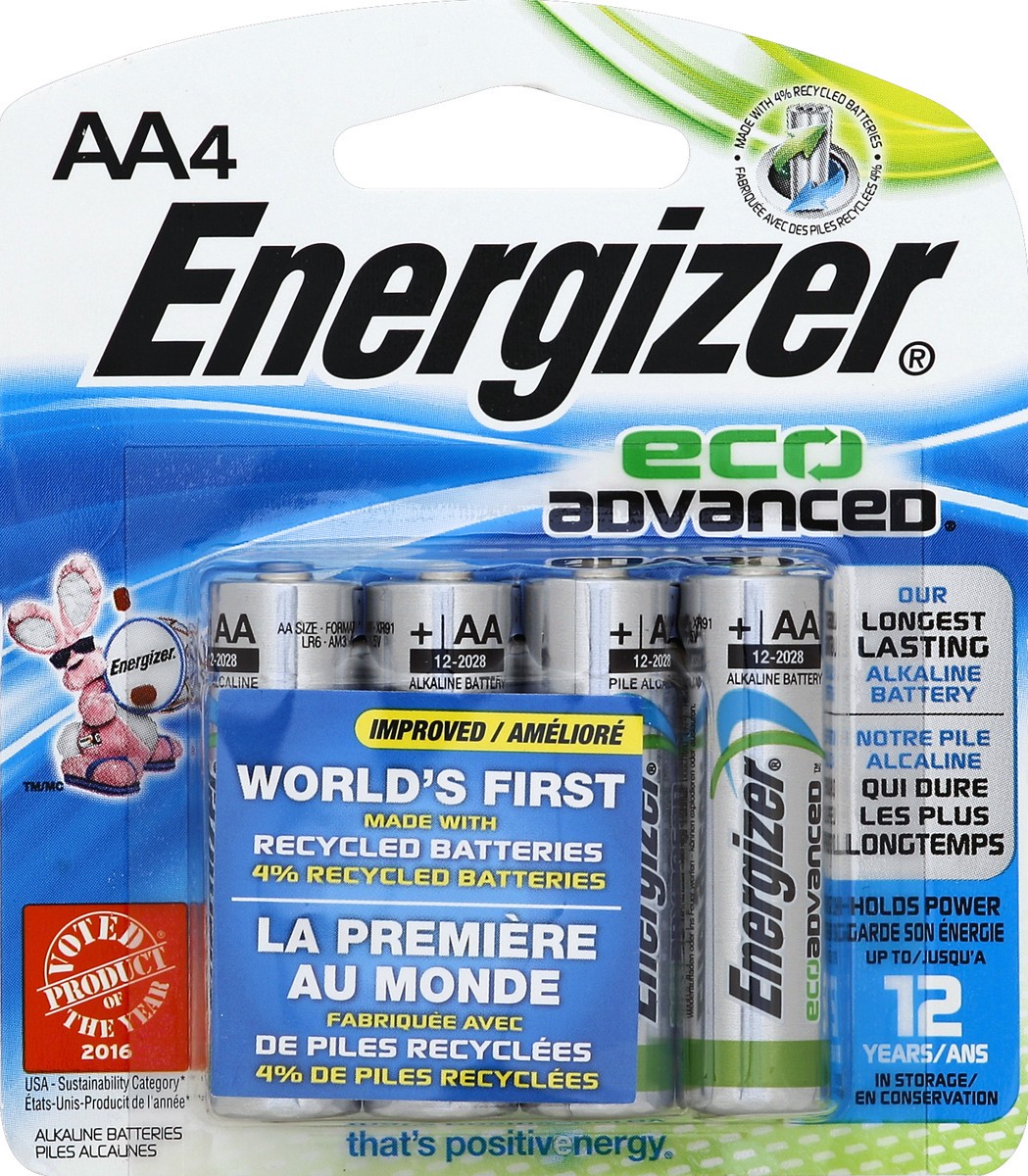 slide 2 of 2, Energizer Batteries 4 ea, 4 ct