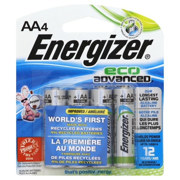 slide 1 of 2, Energizer Batteries 4 ea, 4 ct