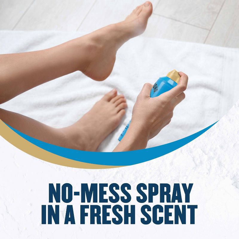 slide 2 of 8, Gold Bond No Mess Fresh Scent Soothing Foot Powder Spray, 7 oz