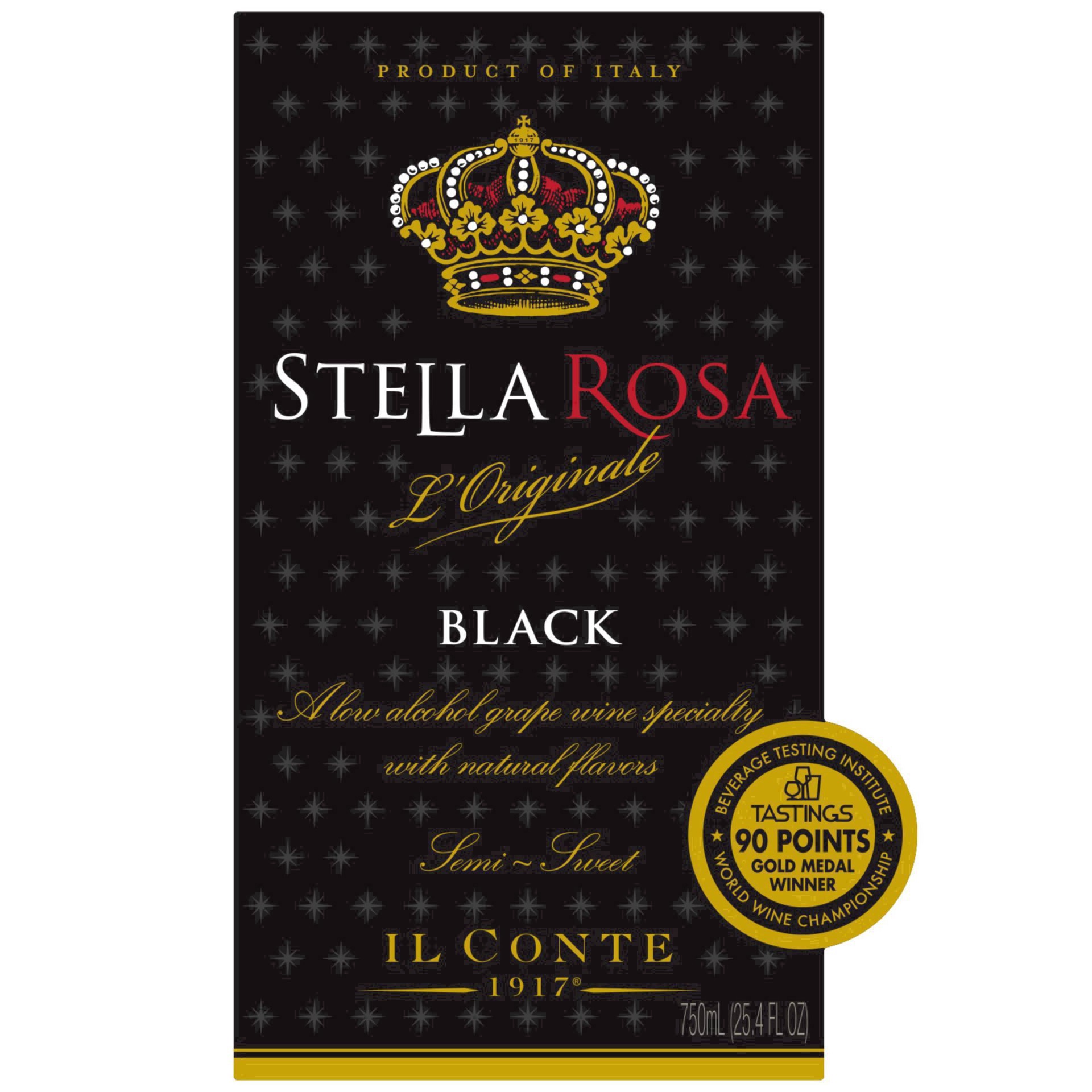slide 39 of 95, Stella Rosa Black Semi-Sweet Red Wine 750mL, 25.4 fl oz