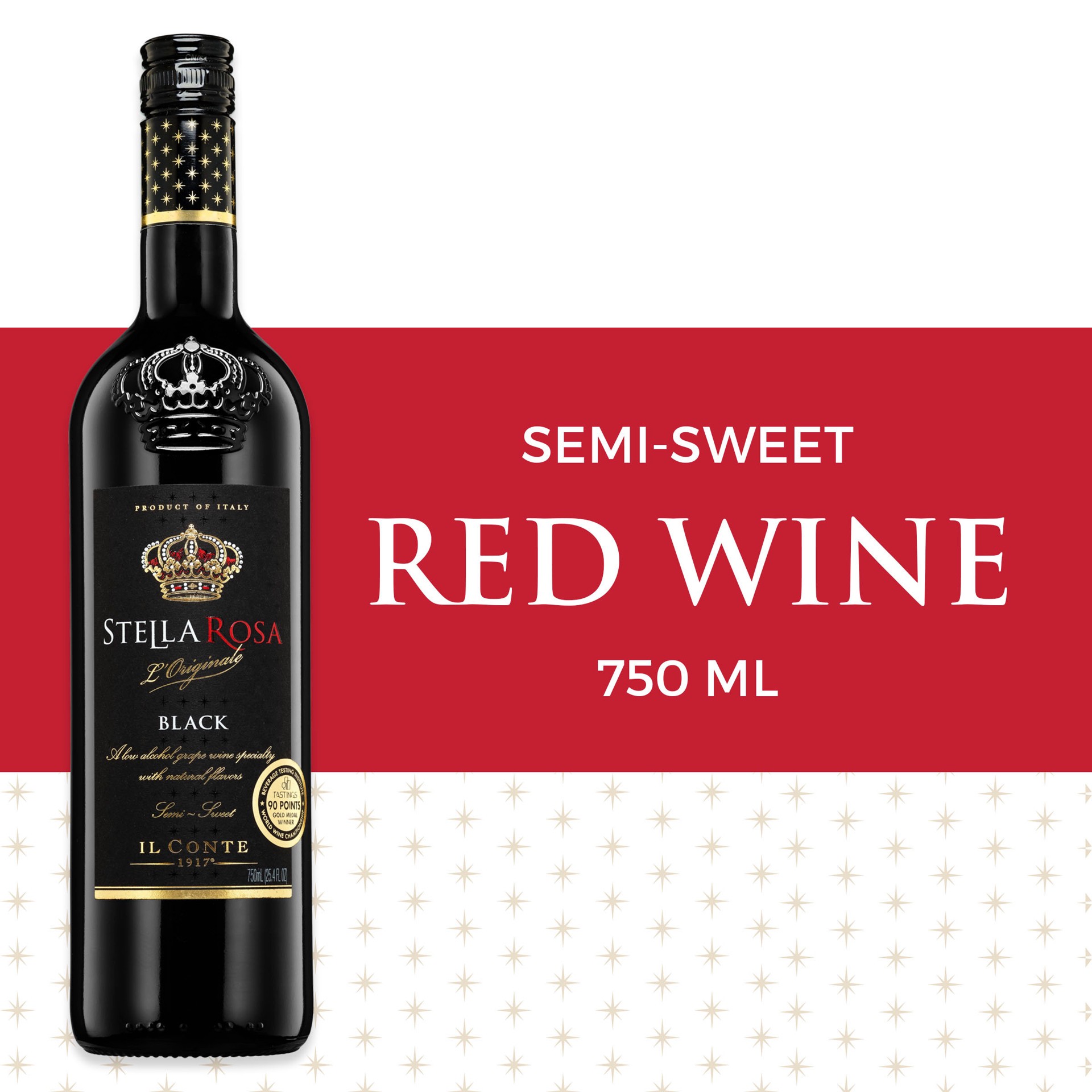 slide 1 of 95, Stella Rosa Black Semi-Sweet Red Wine 750mL, 25.4 fl oz