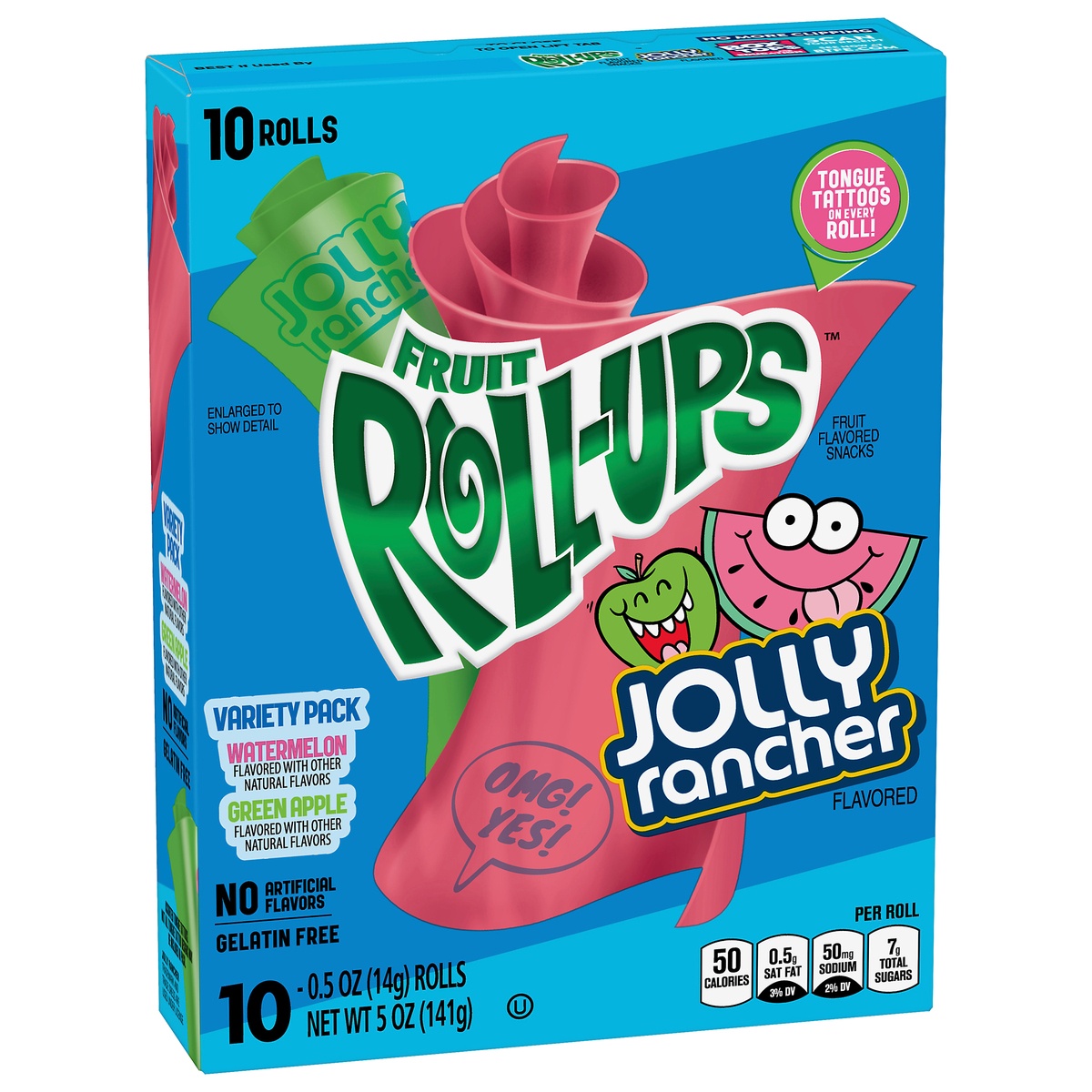 Betty Crocker Fruit Roll-Ups, Jolly Rancher Variety 10 ct; 5 oz | Shipt