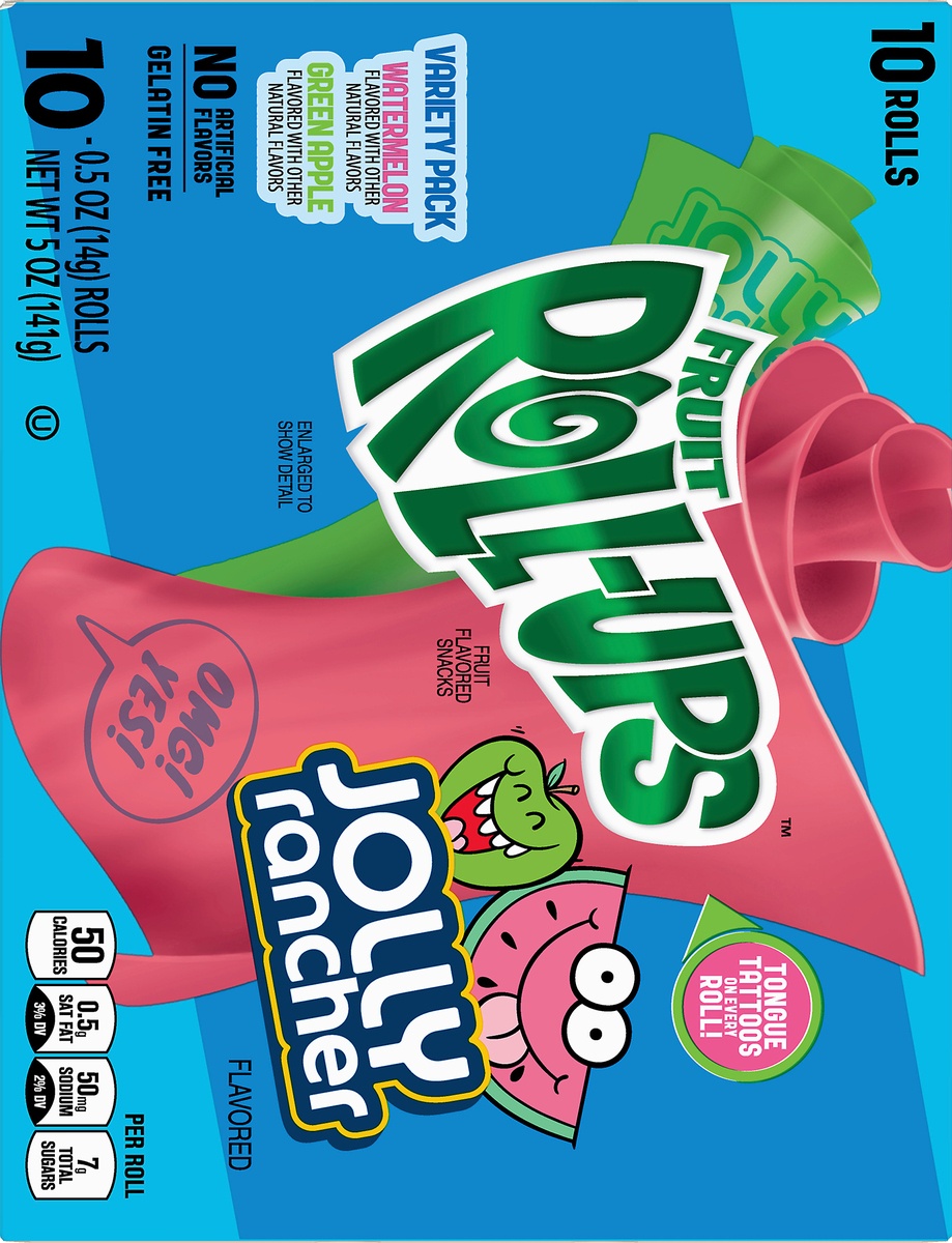 Betty Crocker Fruit RollUps, Jolly Rancher Variety 10 ct; 5 oz Shipt