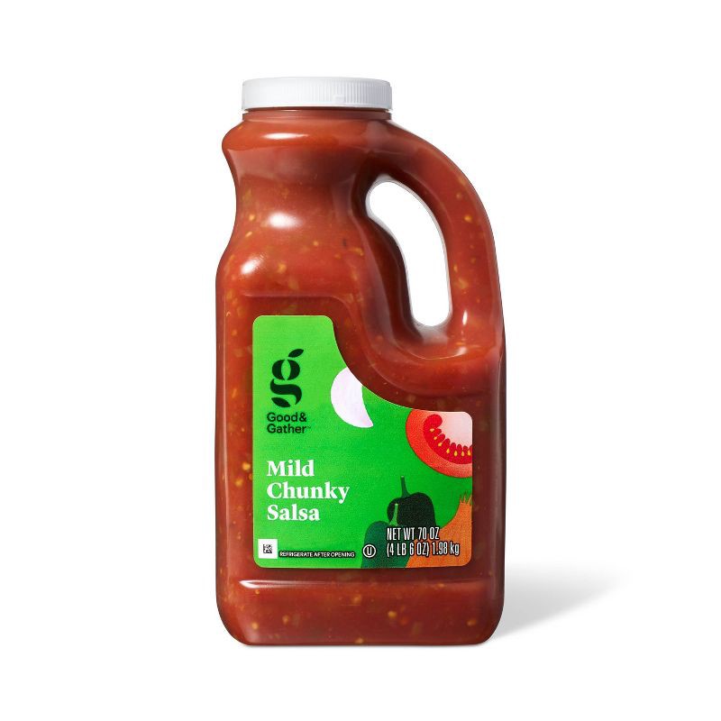 slide 1 of 4, Mild Chunky Salsa 70oz - Good & Gather™, 70 oz