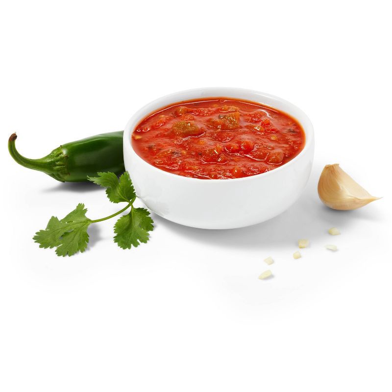 slide 2 of 3, Mild Roasted Garlic and Cilantro Salsa 16oz - Good & Gather™, 16 oz