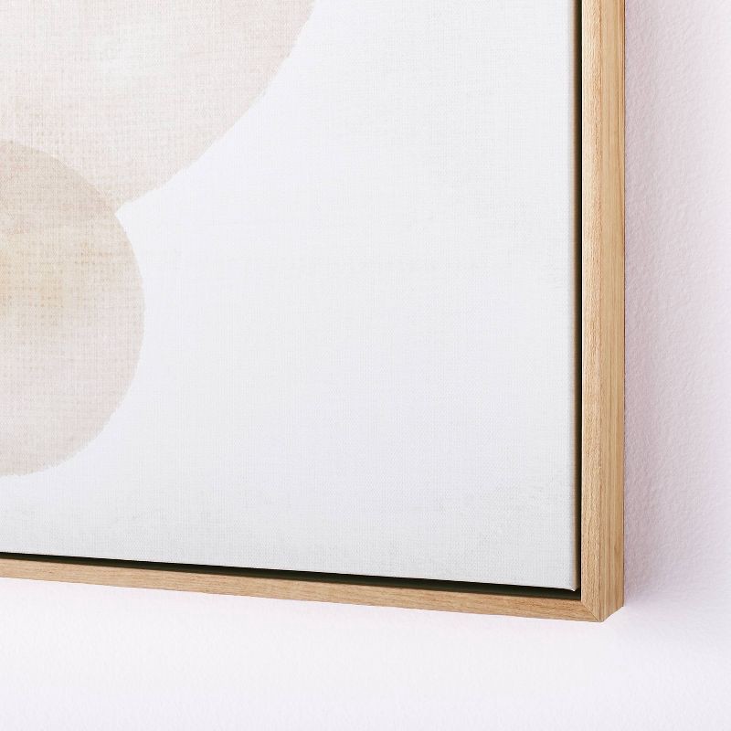 slide 3 of 3, Threshold designed w/Studio McGee (Set of 2) 20" x 24" Abstract Shapes Framed Canvas Brown - Threshold™ designed with Studio McGee, 1 ct