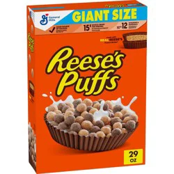 Reese's Puffs Reese's Peanut Butter Puffs Giant Size Cereal - 29oz