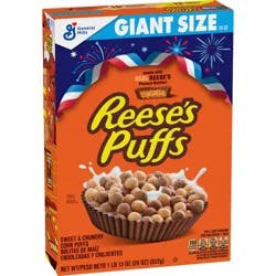 Reese's Puffs Reese's Peanut Butter Puffs Giant Size Cereal - 29oz