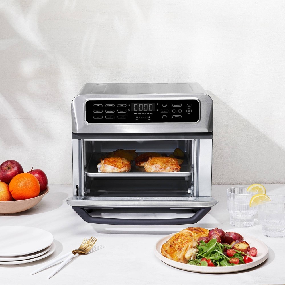 slide 7 of 9, Chefman Toast-Air Air Fryer + Oven - 20 Liters - Stainless Steel, 20 liter