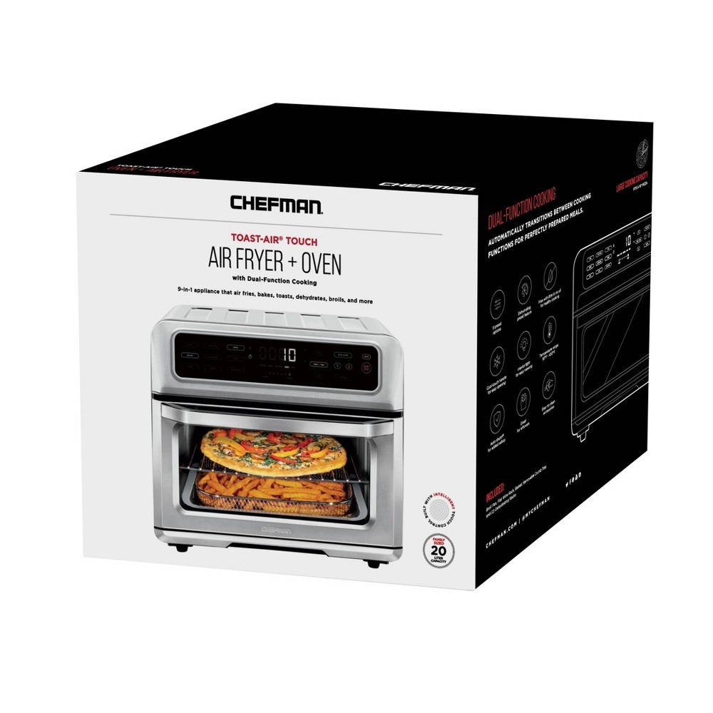 slide 2 of 9, Chefman Toast-Air Air Fryer + Oven - 20 Liters - Stainless Steel, 20 liter