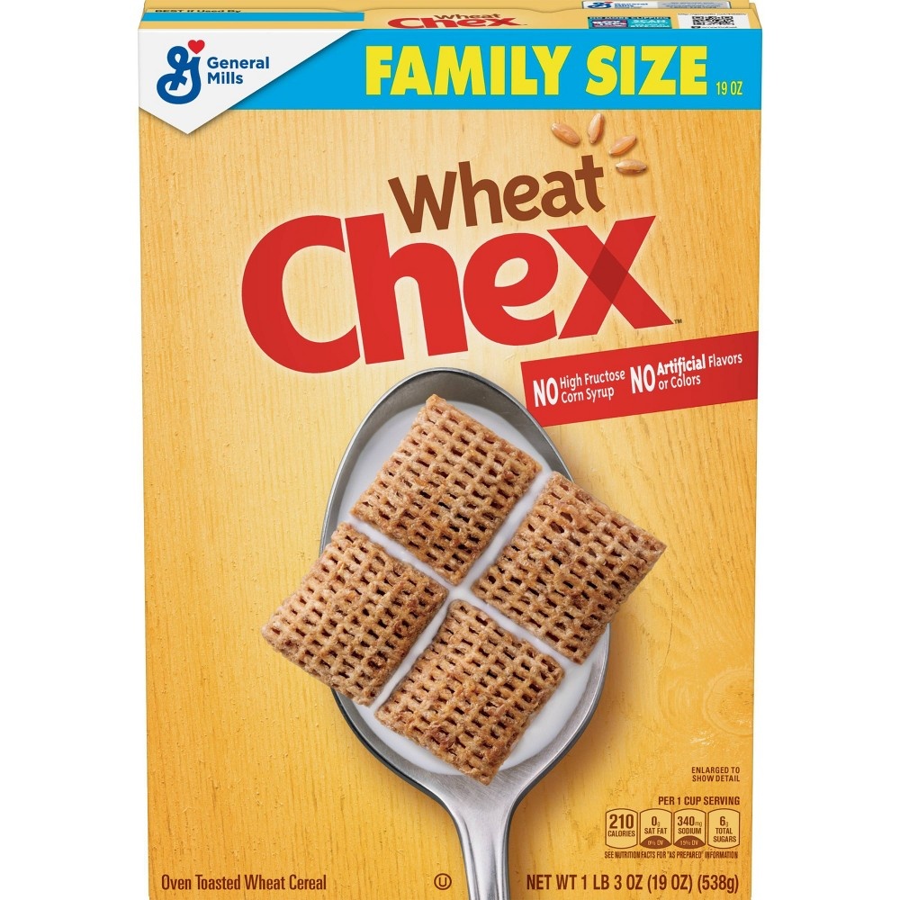 slide 2 of 3, Wheat Chex Cereal Family Size, 19 oz