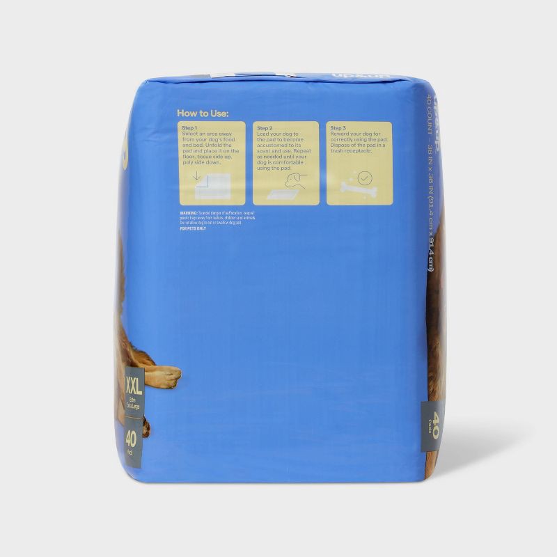 slide 4 of 6, Dog Training Pads - XXL - 40ct - up&up™, 40 ct