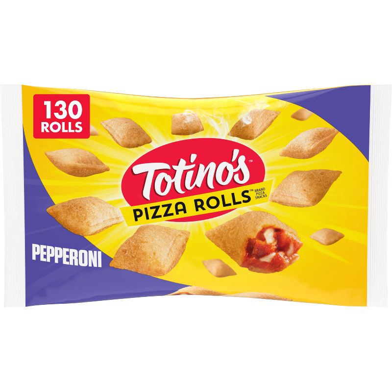 slide 1 of 9, Totino's Frozen Pizza Rolls Pepperoni - 63.5oz/130ct, 63.5 oz, 130 ct