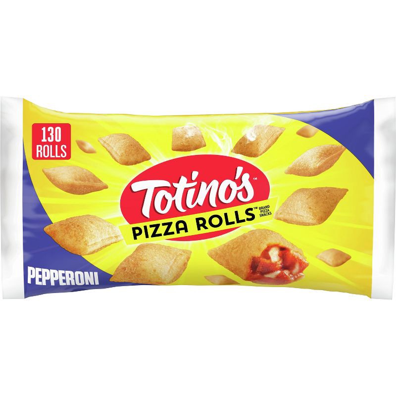 slide 1 of 9, Totino's Frozen Pizza Rolls Pepperoni - 63.5oz/130ct, 63.5 oz, 130 ct