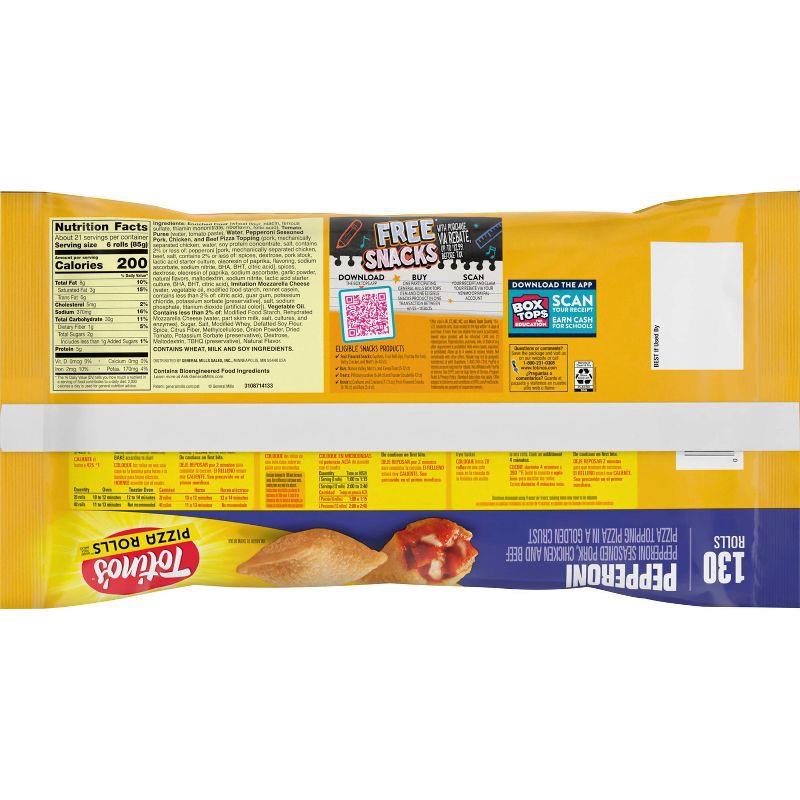 slide 9 of 10, Totino's Frozen Pizza Rolls Pepperoni - 63.5oz/130ct, 63.5 oz, 130 ct