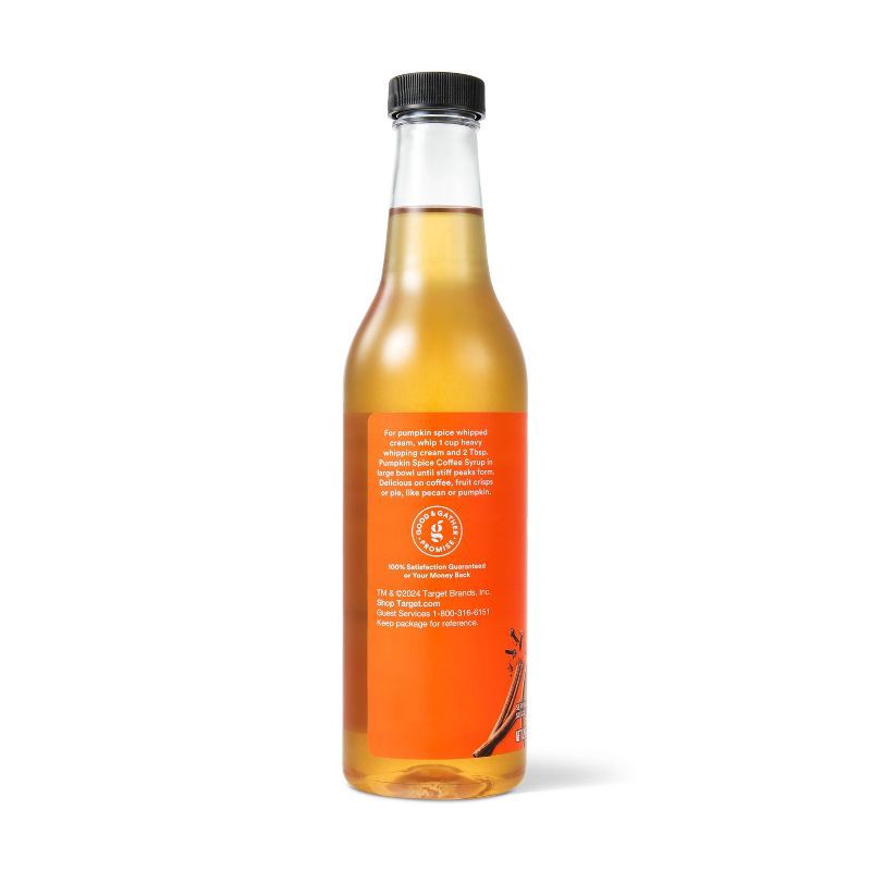 slide 3 of 4, Naturally Flavored Pumpkin Spice Coffee Syrup - 12.7 fl oz - Good & Gather™, 12.7 fl oz