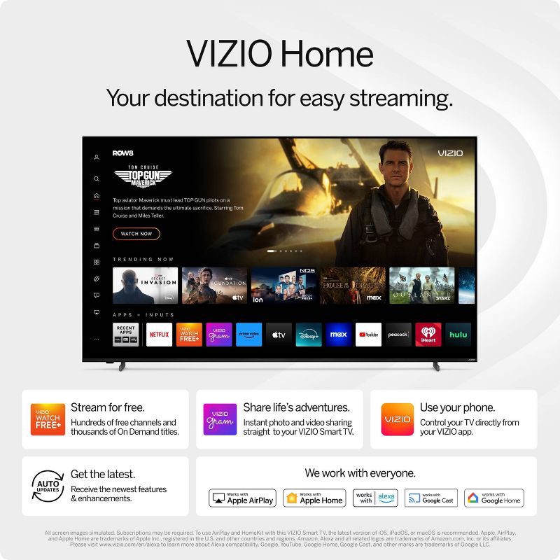 slide 13 of 14, VIZIO D-Series 24" Class 1080p FHD Full-Array LED Smart TV - D24f-J09, 1 ct