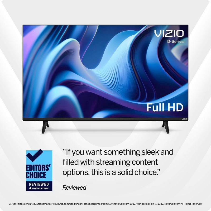 slide 10 of 14, VIZIO D-Series 24" Class 1080p FHD Full-Array LED Smart TV - D24f-J09, 1 ct