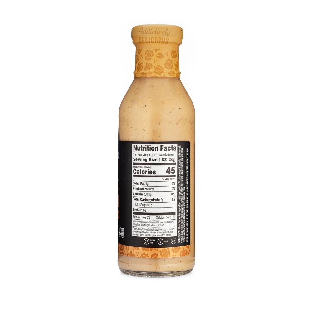 slide 3 of 5, Cleveland Kraut Dijon Garlic Dressing, 12 oz