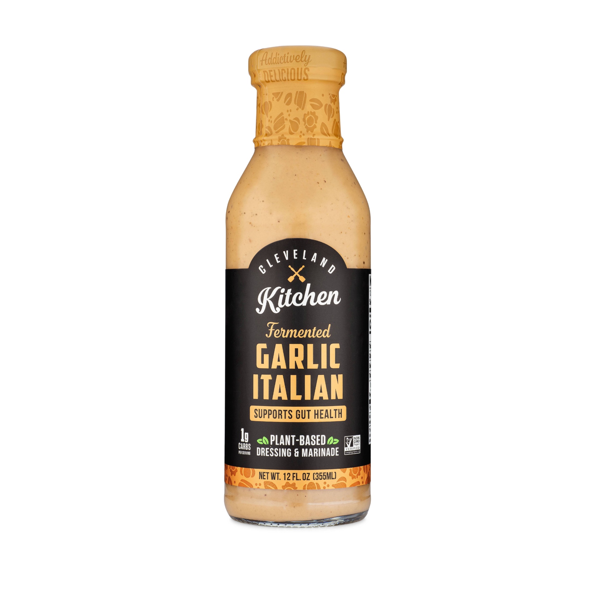 slide 1 of 5, Cleveland Kraut Dijon Garlic Dressing, 12 oz