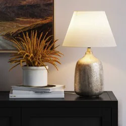 Small Empire Lamp Shade White - Threshold™: Cotton Polyester, Slip Uno Fitter, No Assembly Required