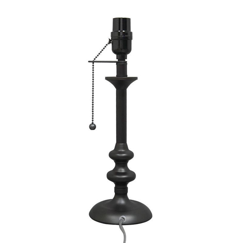 slide 7 of 9, Small Stick Lamp Base Black - Threshold™: ETL Listed, Metal, LED Compatible, 1 ct