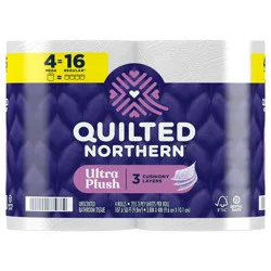 Quilted Northern Ultra Plush Toilet Paper, 4 Mega Rolls