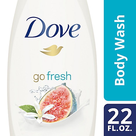 slide 1 of 1, Dove Go Fresh Body Wash Restore Blue Fig & Orange Blossom Scent, 22 fl oz