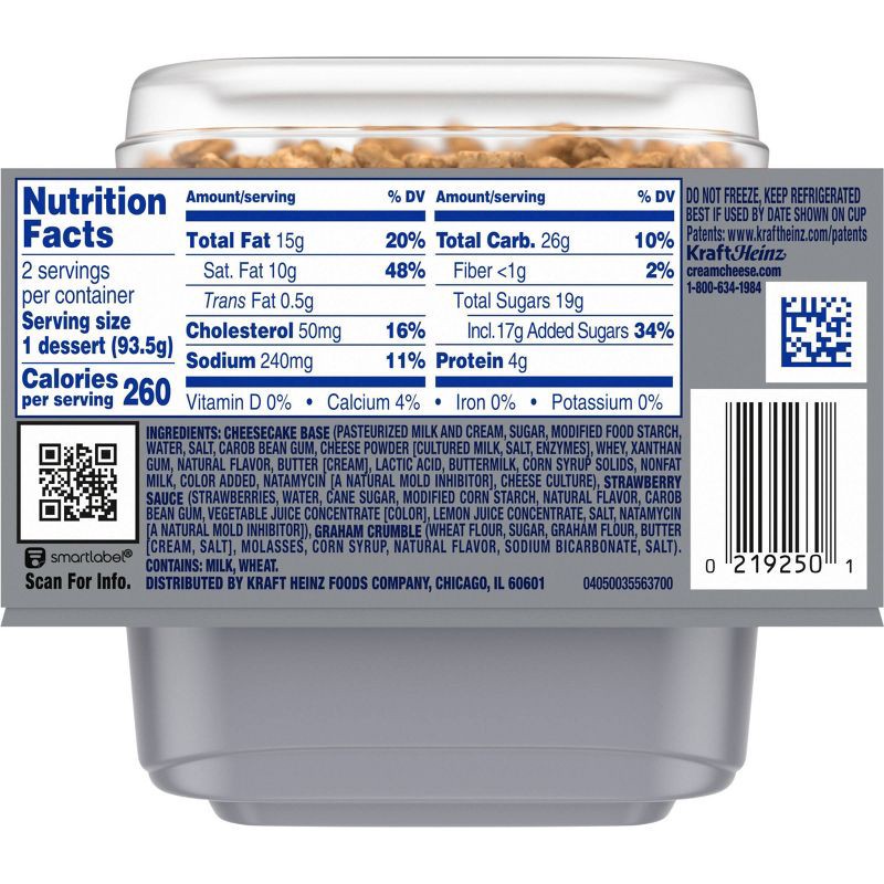 slide 10 of 10, Philadelphia Strawberry Cheesecake Crumble Dessert - 6.6oz/2ct, 6.6 oz, 2 ct