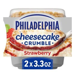 Philadelphia Strawberry Cheesecake Crumble Dessert - 6.6oz/2ct