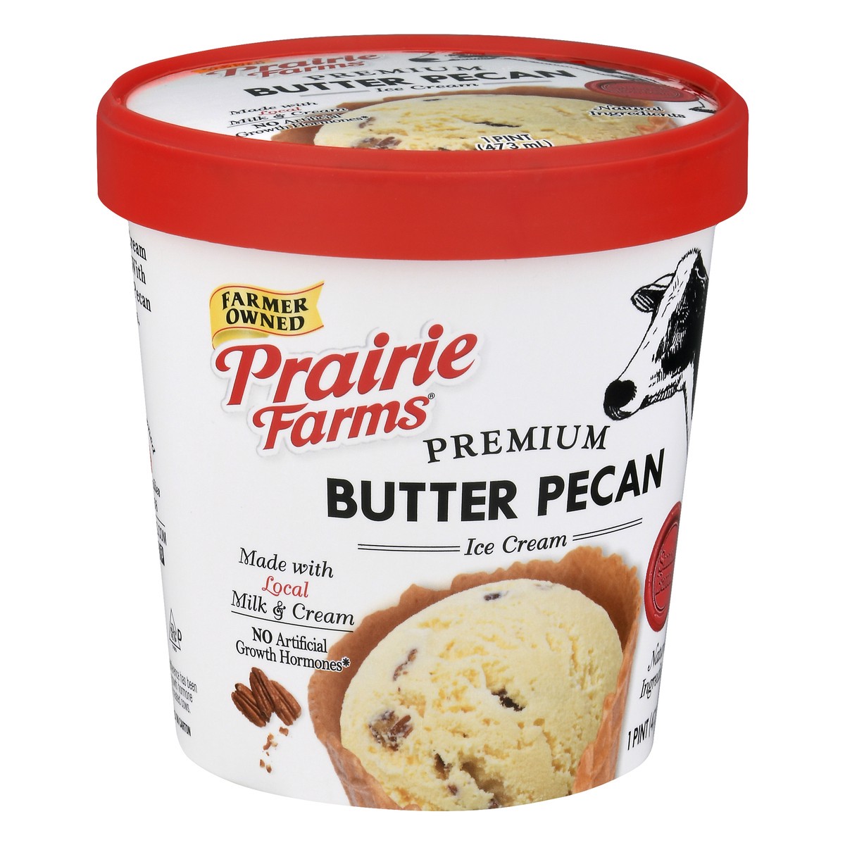 slide 11 of 13, Prairie Farms Premium Butter Pecan Ice Cream 1 pt, 1 pint