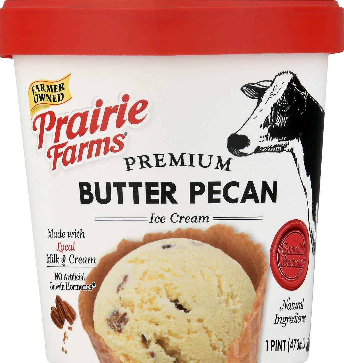 slide 10 of 13, Prairie Farms Premium Butter Pecan Ice Cream 1 pt, 1 pint