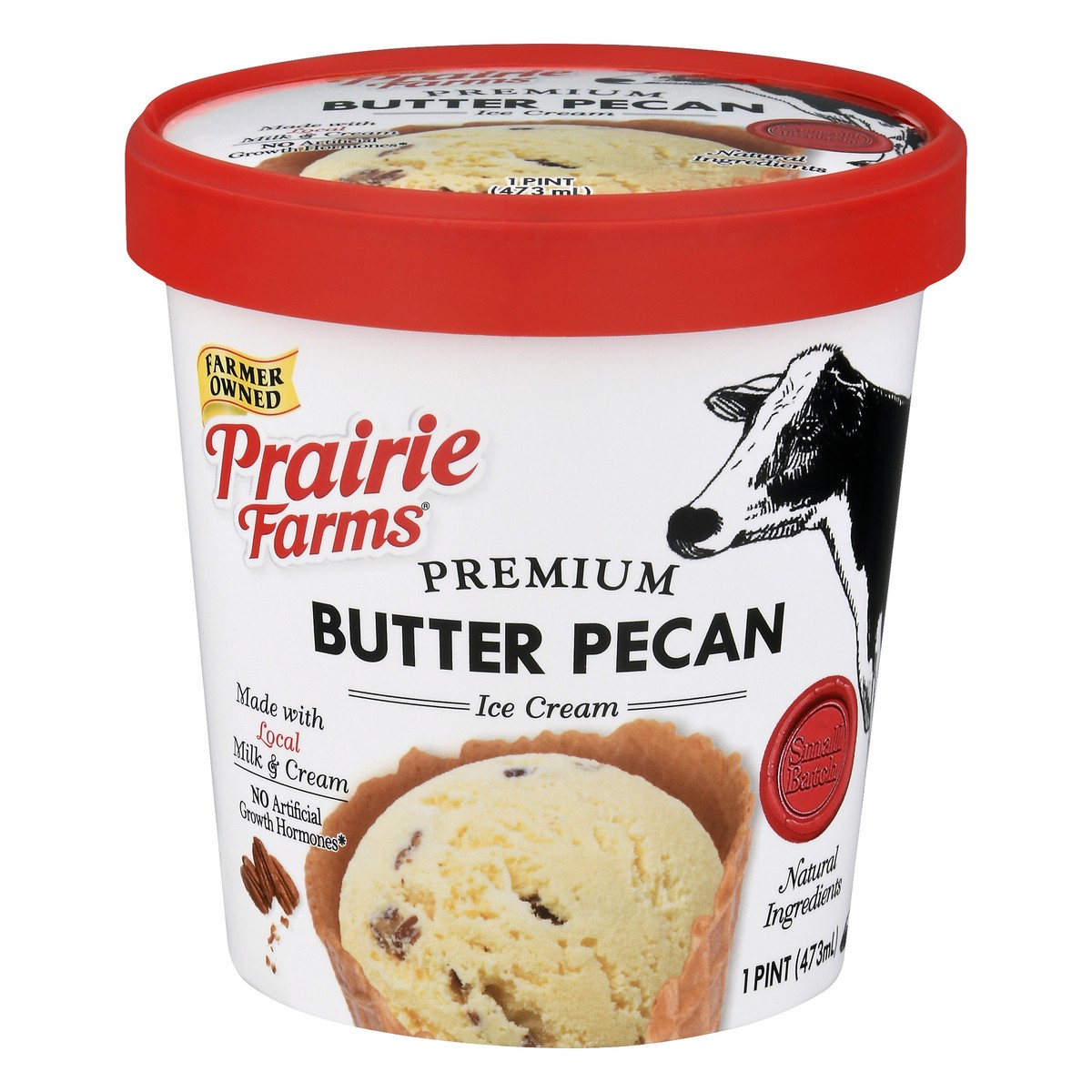 slide 13 of 13, Prairie Farms Premium Butter Pecan Ice Cream 1 pt, 1 pint