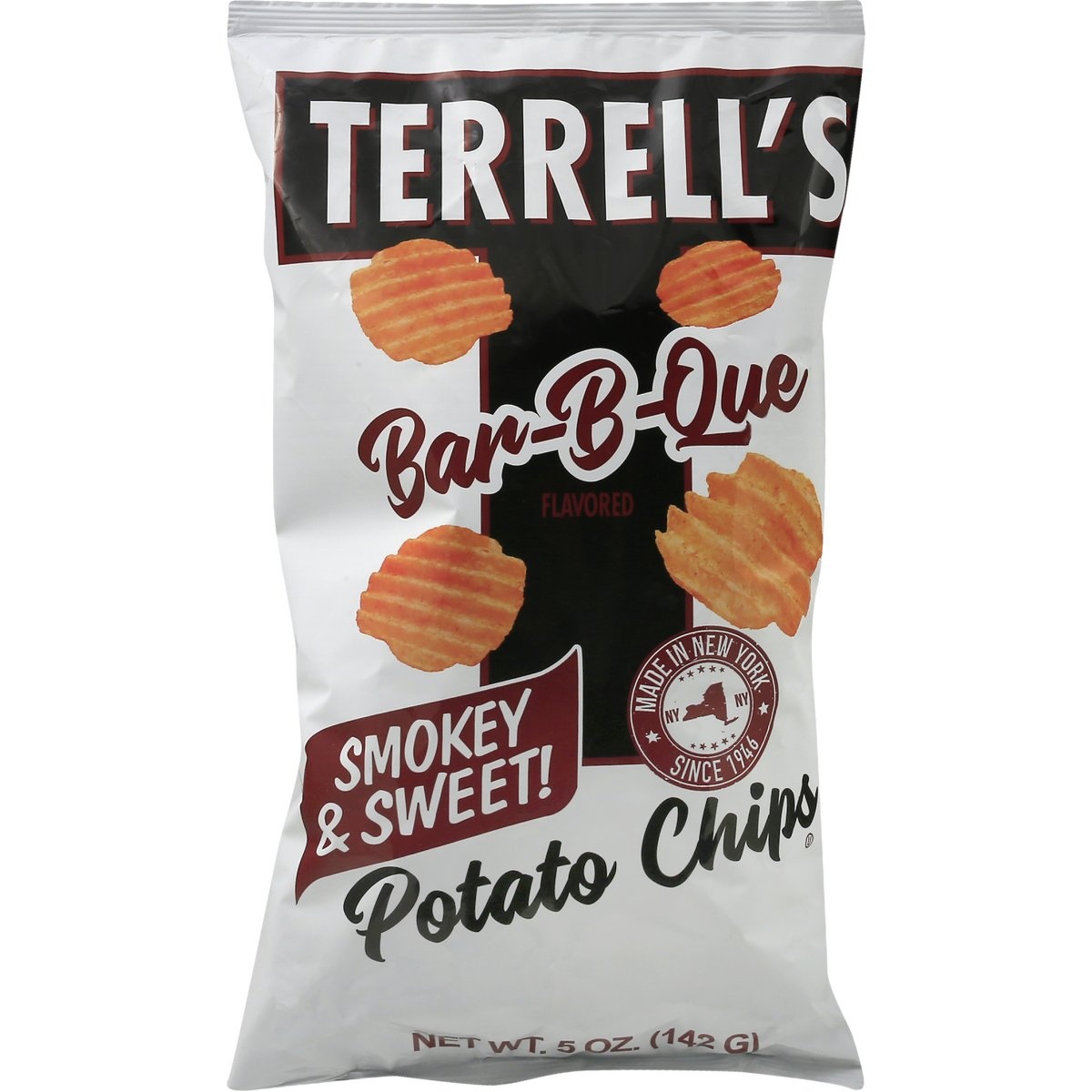 slide 1 of 1, Terrell's Bar-b-que Flavored Chip, 5 oz