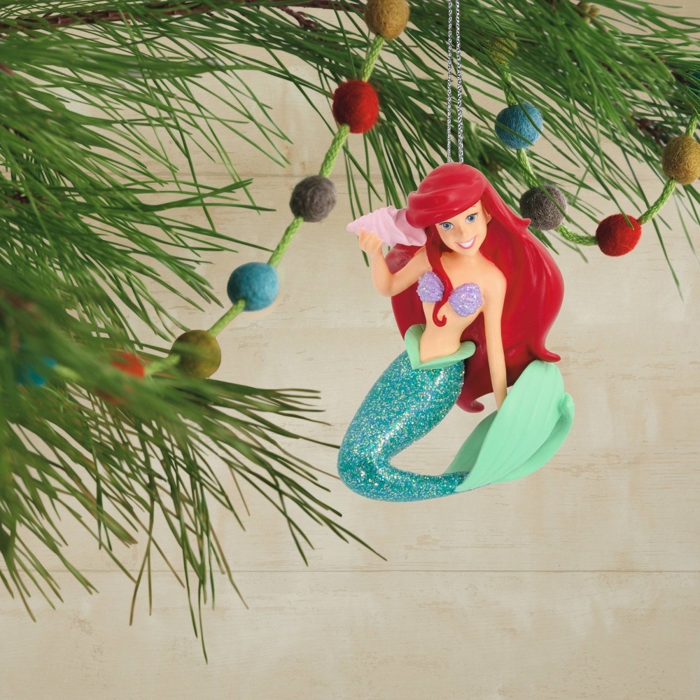 slide 3 of 4, Hallmark Disney Little Mermaid Ariel with Shell Christmas Ornament, 1 ct