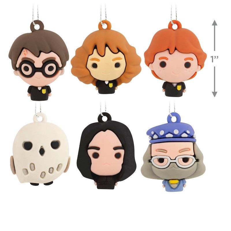 slide 4 of 6, Hallmark 6pc Harry Potter Mini Christmas Tree Ornament Set: Collectible Figurines, Indoor Decoration, 6 ct