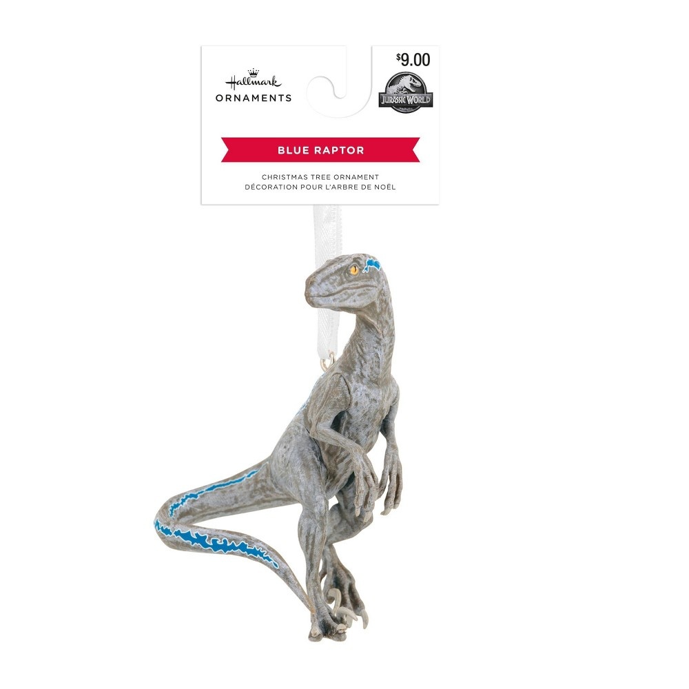 slide 4 of 4, Hallmark Jurassic World Blue the Velociraptor Christmas Tree Ornament, 1 ct