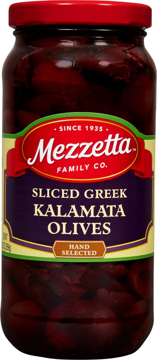 slide 3 of 7, Mezzetta Sliced Greek Kalamata Olives - 9.5oz, 9.5 oz