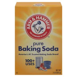ARM & HAMMER Pure Baking Soda, For Baking, Cleaning & Deodorizing, 2 lb Box