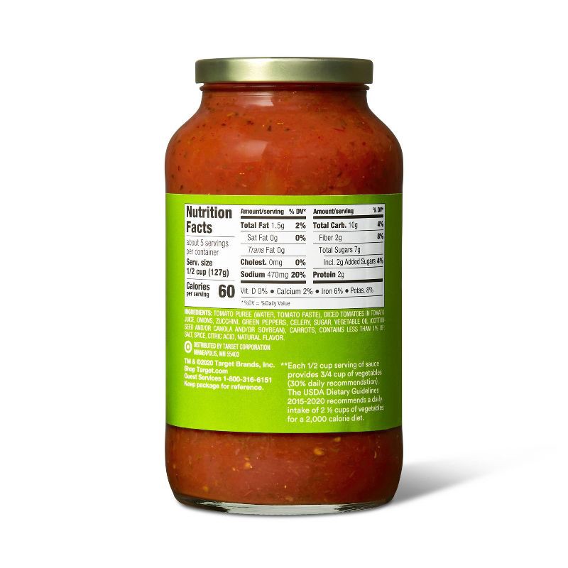 slide 3 of 3, Garden Combo Pasta Sauce - 23.75oz - Good & Gather™, 23.75 oz