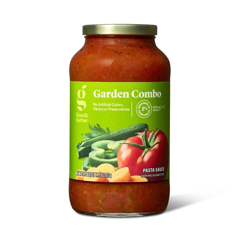 slide 1 of 3, Garden Combo Pasta Sauce - 23.75oz - Good & Gather™, 23.75 oz