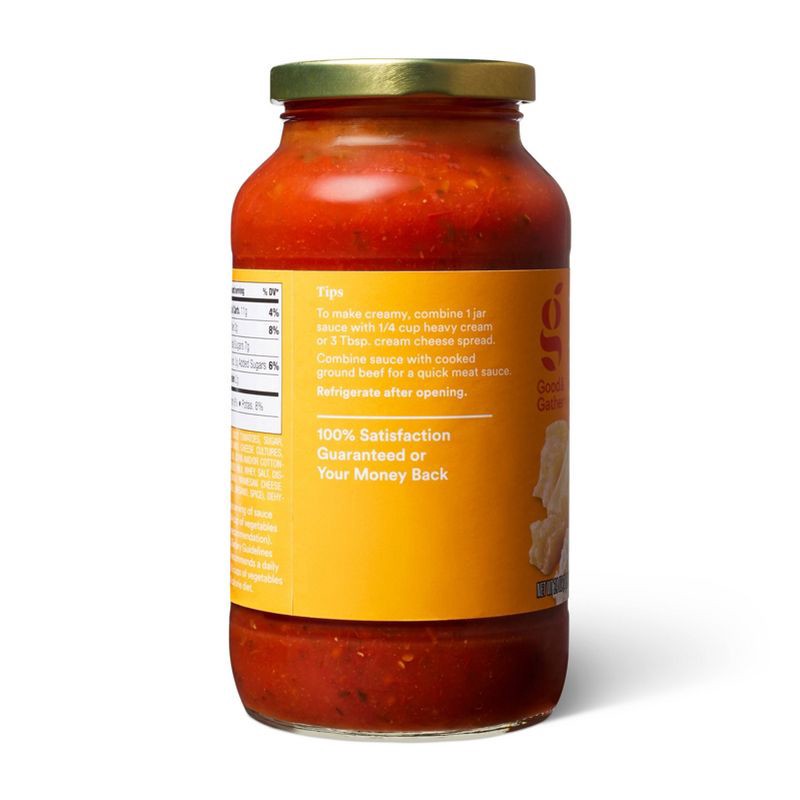 slide 3 of 5, Three Cheese Pasta Sauce - 24oz - Good & Gather™, 24 oz