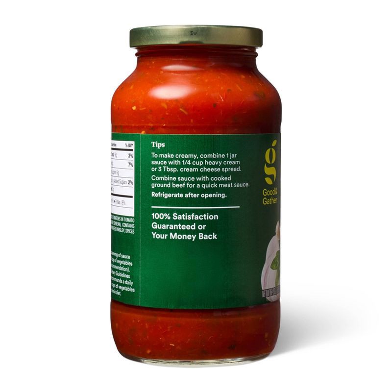 slide 3 of 5, Tomato, Basil & Garlic Pasta Sauce - 24oz - Good & Gather™, 24 oz