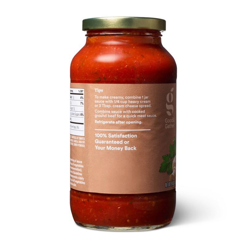 slide 3 of 5, Mushroom Pasta Sauce - 24oz - Good & Gather™, 24 oz